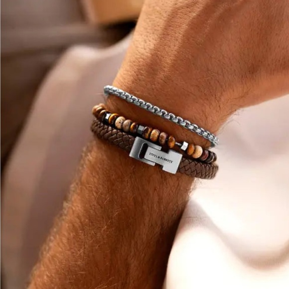 New !!Men’s Steel and Barnett Bracelets  So classy ! - Picture 9 of 16